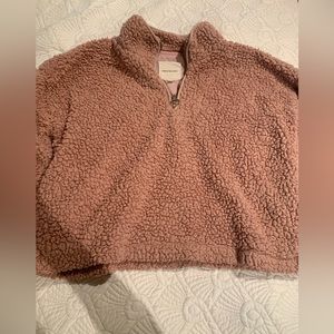Thread and Supply blush pink fluffy sweater